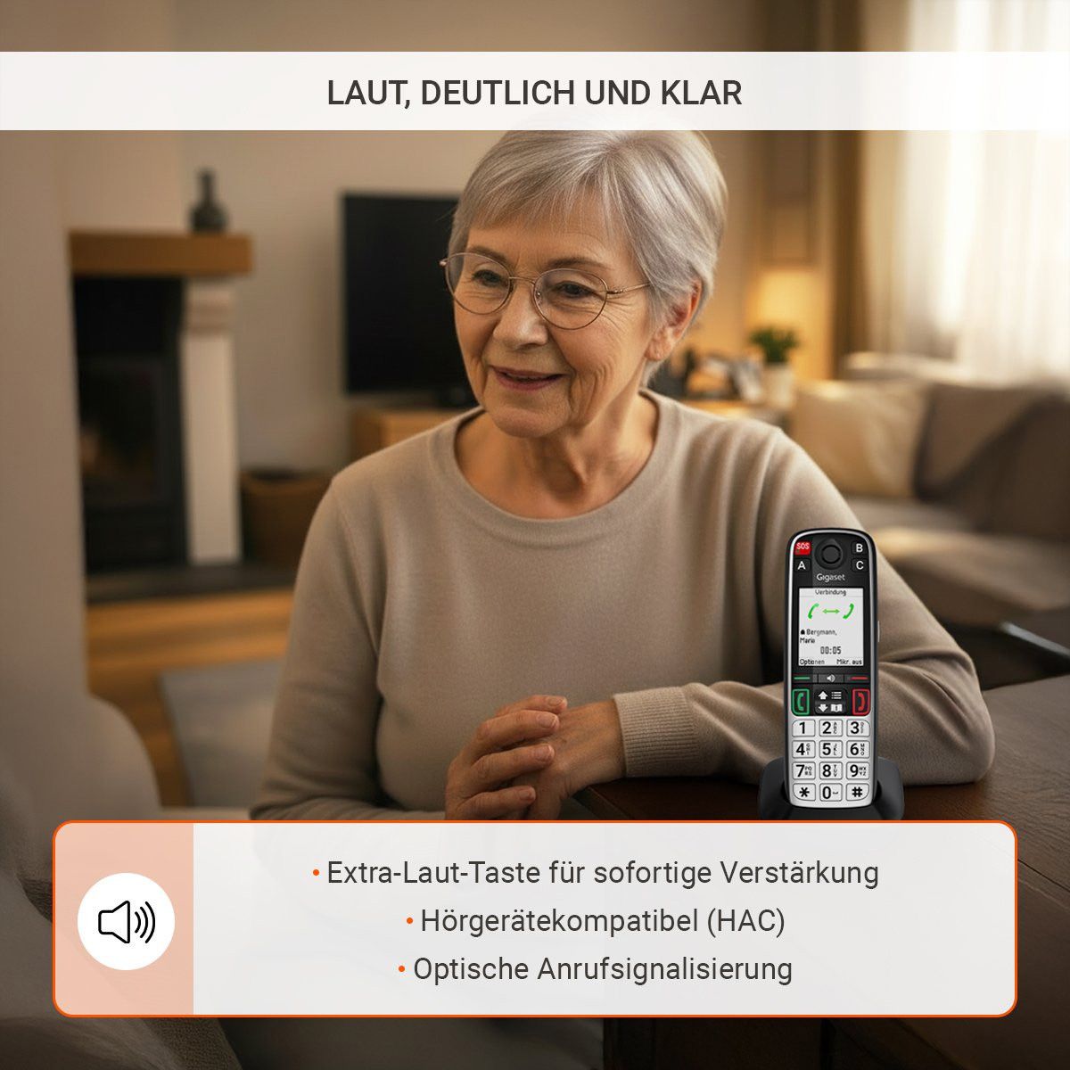 Gigaset Festnetztelefon Easy 500A