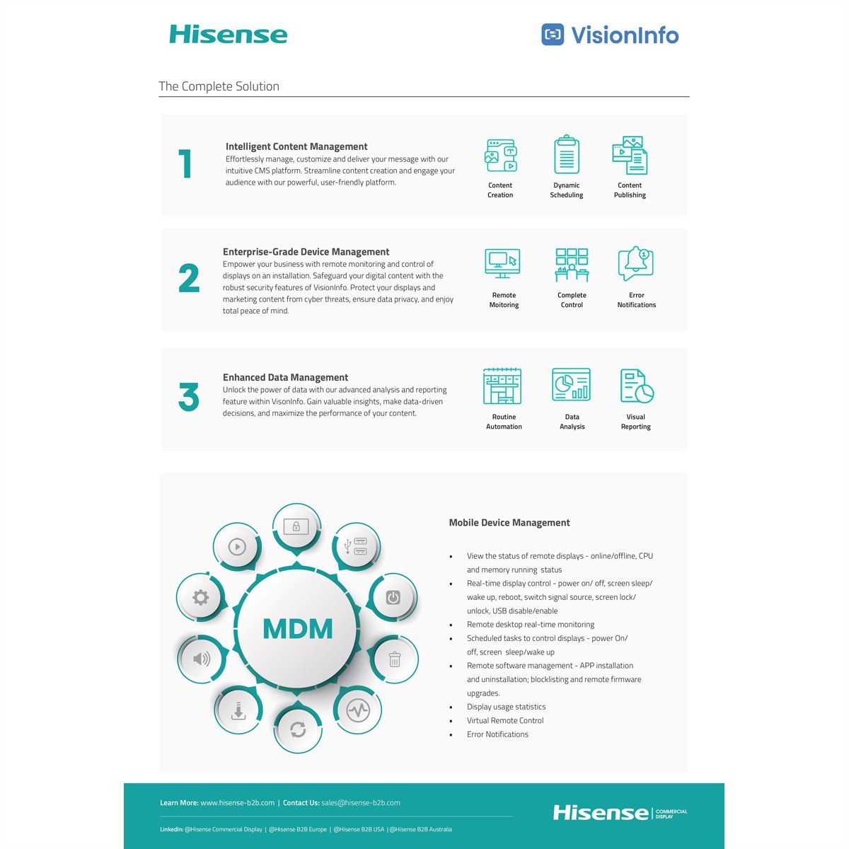 Hisense VisionInfo Maintenance Service  , Annual / Per Display