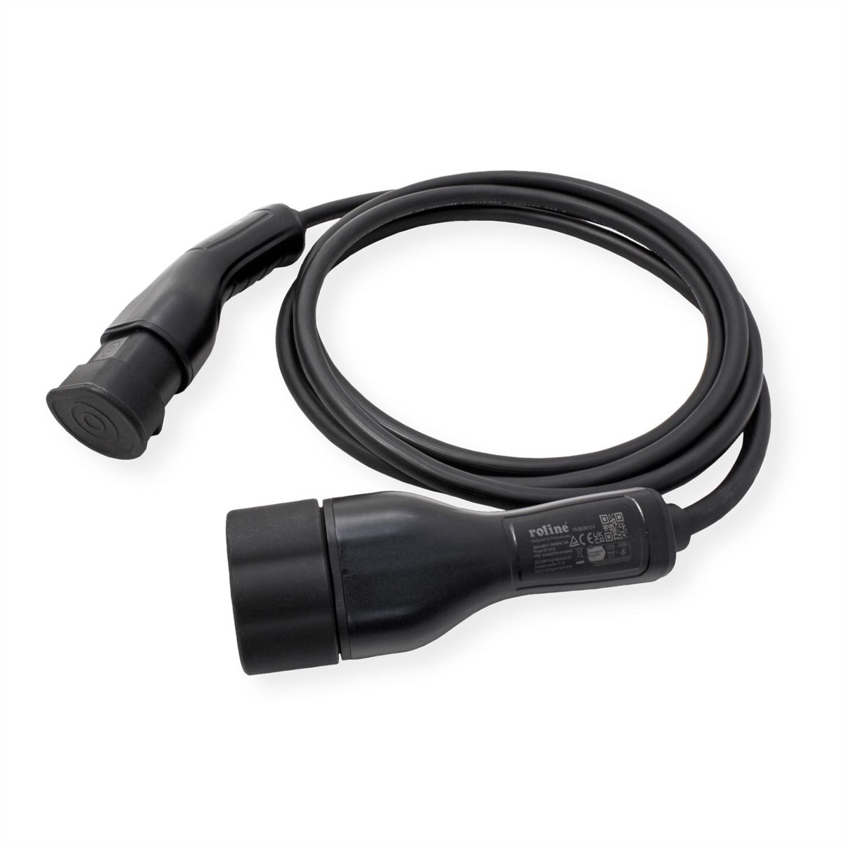 ROLINE E-Auto Ladekabel Typ2, 3-phasig, 480VAC (3P+N+E), 16 A, 11 kW, 3 m