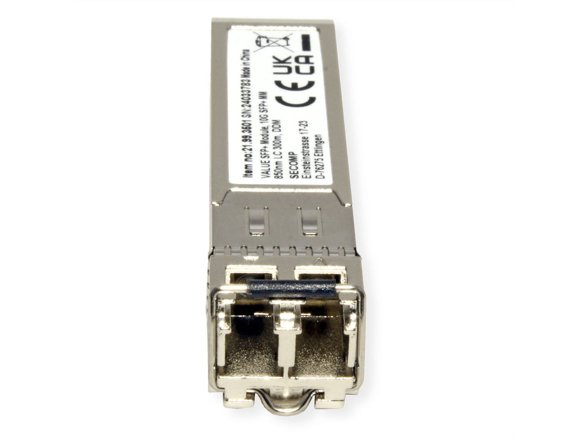 VALUE Module SFP+ (MiniGBIC) SR/LC, 10GbE, Multimode, 850nm, max. 300m