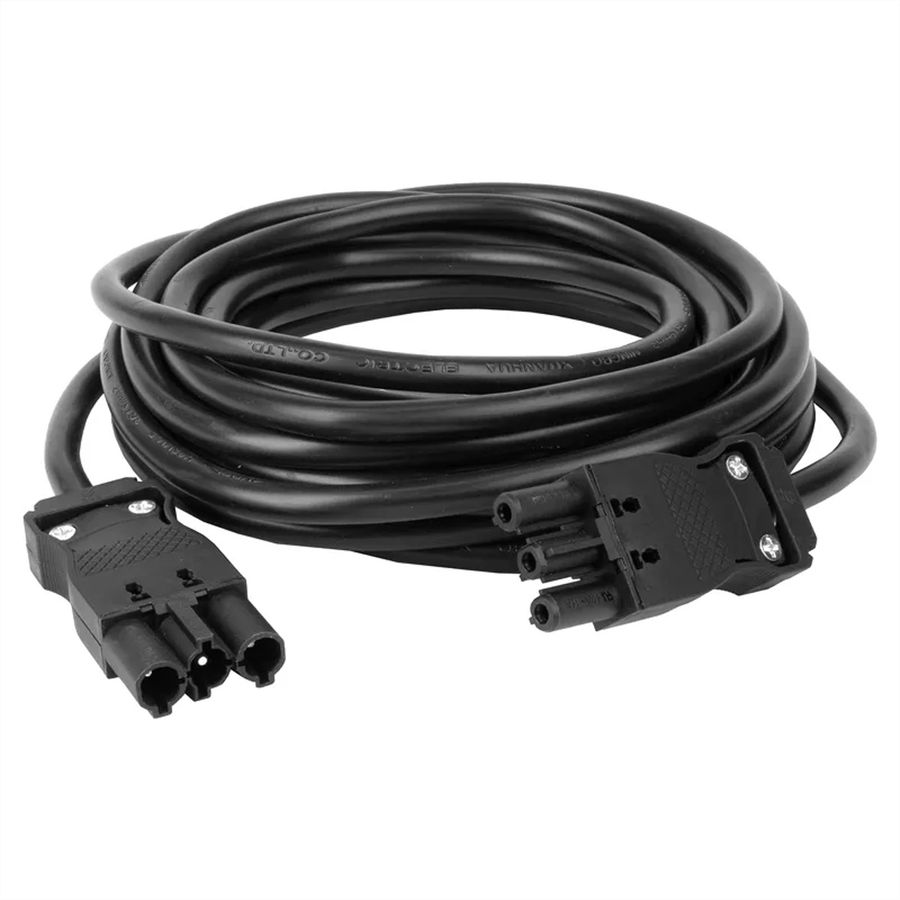Steffen Verlängerungskabel Td, GST18i3-GST18i3, 0.5m schwarz