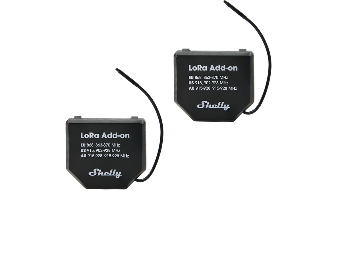 Shelly Schaltaktor LoRa Add-on, (Dual pack)