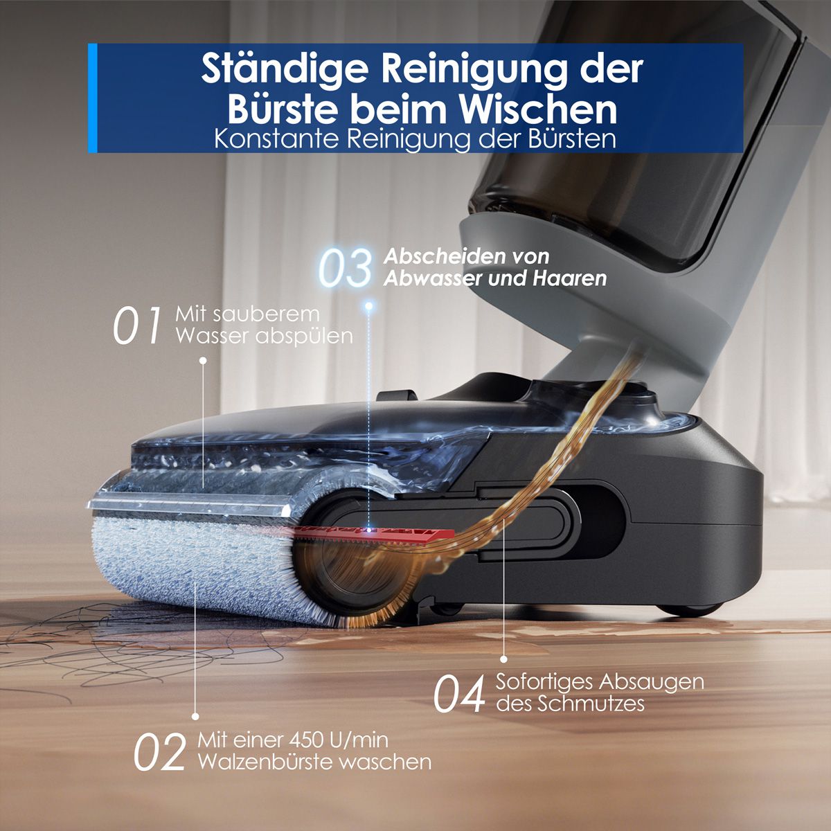 Tineco FLOOR ONE i5 Stretch Plus , Nass-Trockensauger