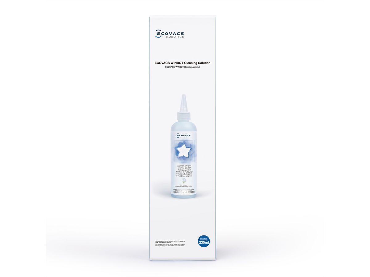 Ecovacs WINBOT solution de nettoyage 230ml, pour la série Winbots