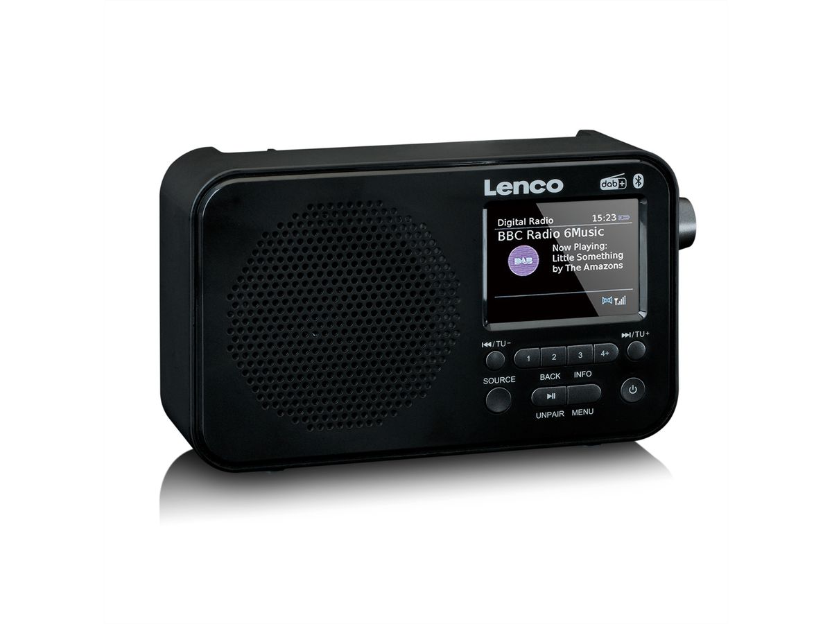 Lenco DAB+ Radio PDR-036BK, noir