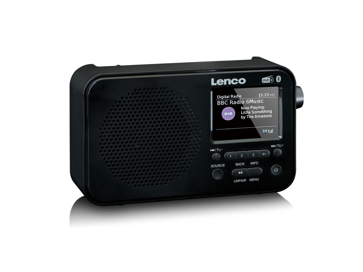 Lenco DAB+ Radio PDR-036BK, Bluetooth, schwarz