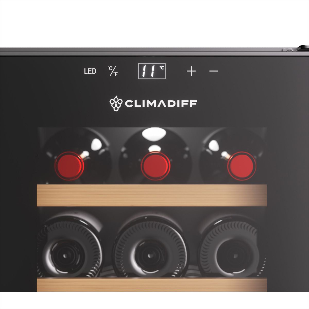 Climadiff Armoire à vin CUVEE18, Autonome, 1 zone, 18 bouteilles