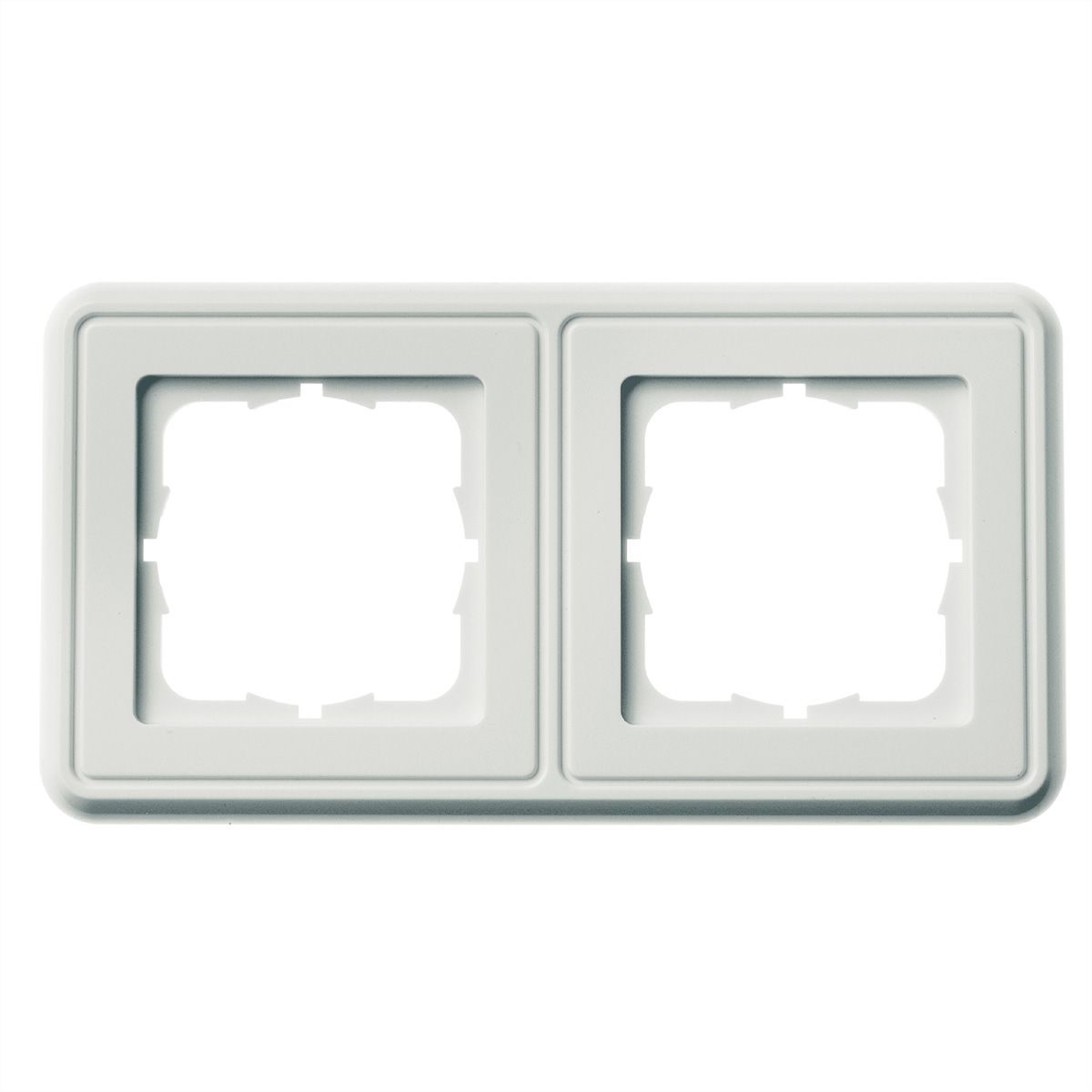 TELEGÄRTNER Cache double 151x80mm blanc alpin, G