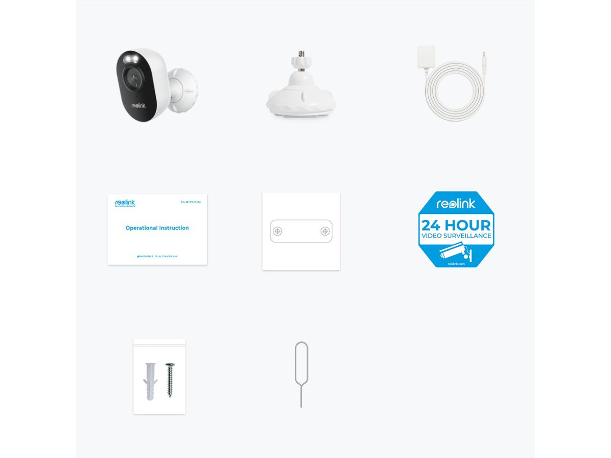 Reolink E430 Outdoor IP-Kamera, 4 MP, 107°, IR-LED 10m, WiFi, Scheinwerfer