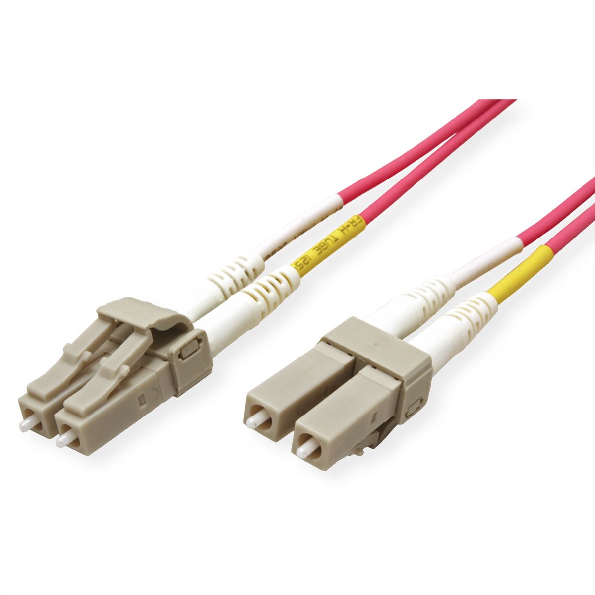 ROLINE LWL-Kabel 50/125µm OM4, LC/LC, LSOH, Low-Loss, violett, 5 m
