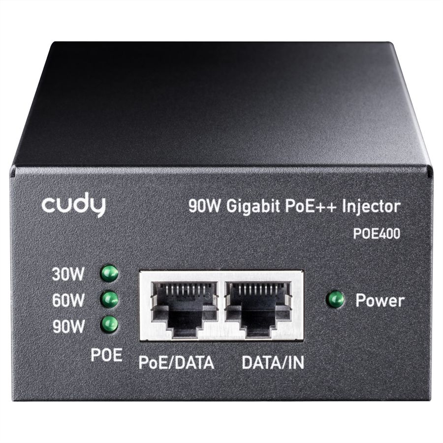CUDY POE400 Injecteur 90W PoE+/PoE, Gigabit