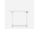 WRK21 Schreibtisch Work 160 x 80 cm, Höhenverstellbar, Weiss Uni / Weiss