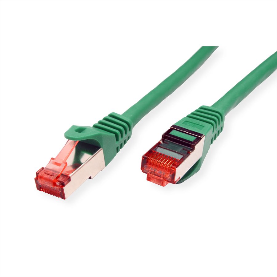 Cordon ROLINE S/FTP(PiMF) Cat.6, LSOH, Component Level, vert, 0,3 m