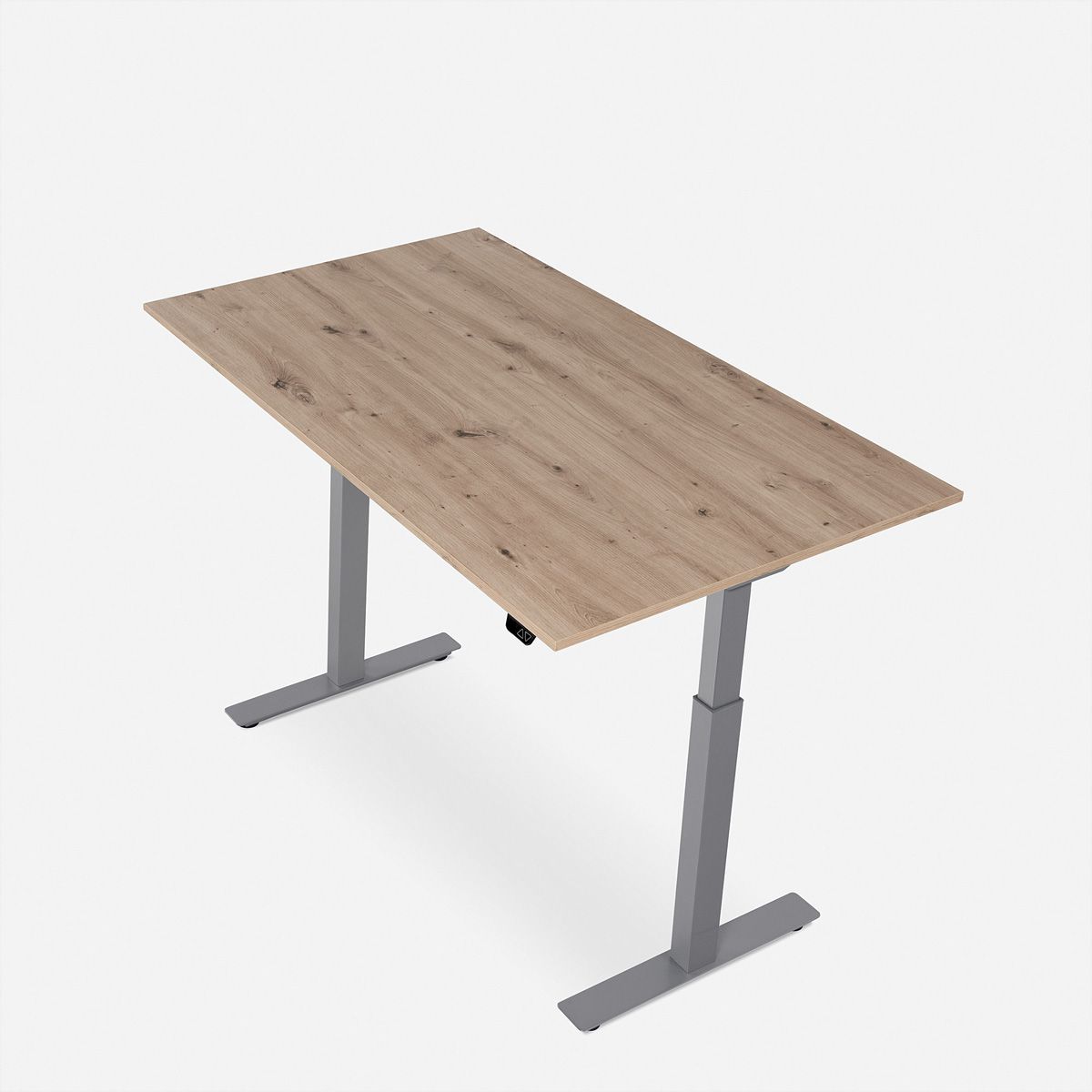 WRK21 Schreibtisch Smart 180 x 80 cm, Höhenverstellbar, Kendal Eiche / Grau