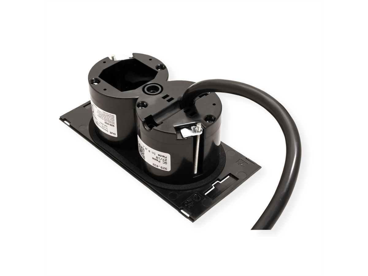 BACHMANN DUE 1xUTE 1xCM 0,2m GST18, noir, 0,2 m