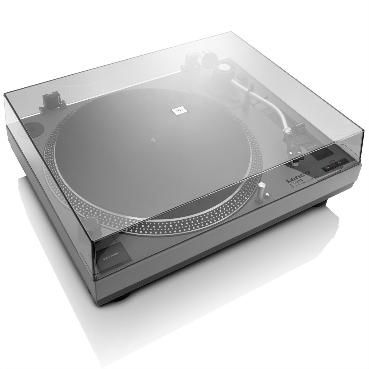 Lenco Platine vinyle L-3810GY, gris