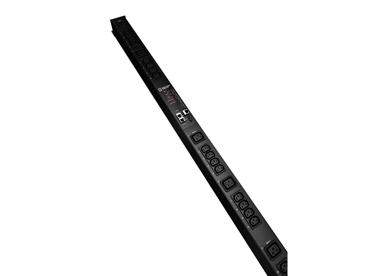 GUDE EPC 87-1310-18 30-fach switched & metered PDU, vertikaler Einbau 0HE, schwarz, 170 cm
