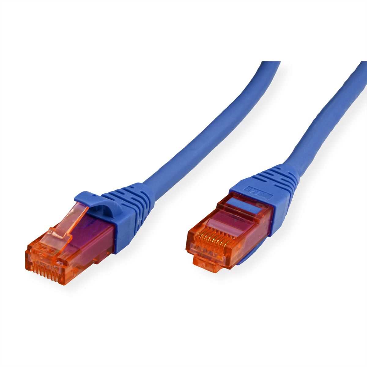 Cordon ROLINE UTP Cat.6, LSOH, Component Level, bleu, 1 m
