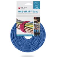 VELCRO® One Wrap® Strap 20mm x 150mm, 100 pièces, bleu