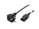 ROLINE GREEN Câble d'alimentation IEC droit, noir, 3 m