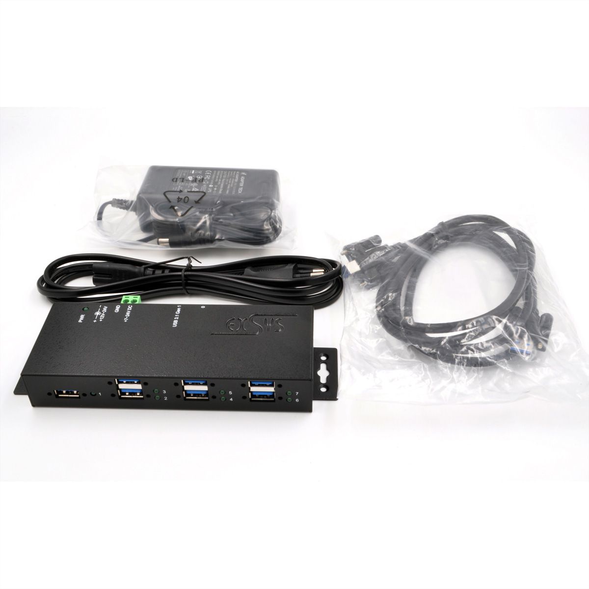 EXSYS EX-1189HMVS-3W Hub à 7 ports USB3.2 Gen1