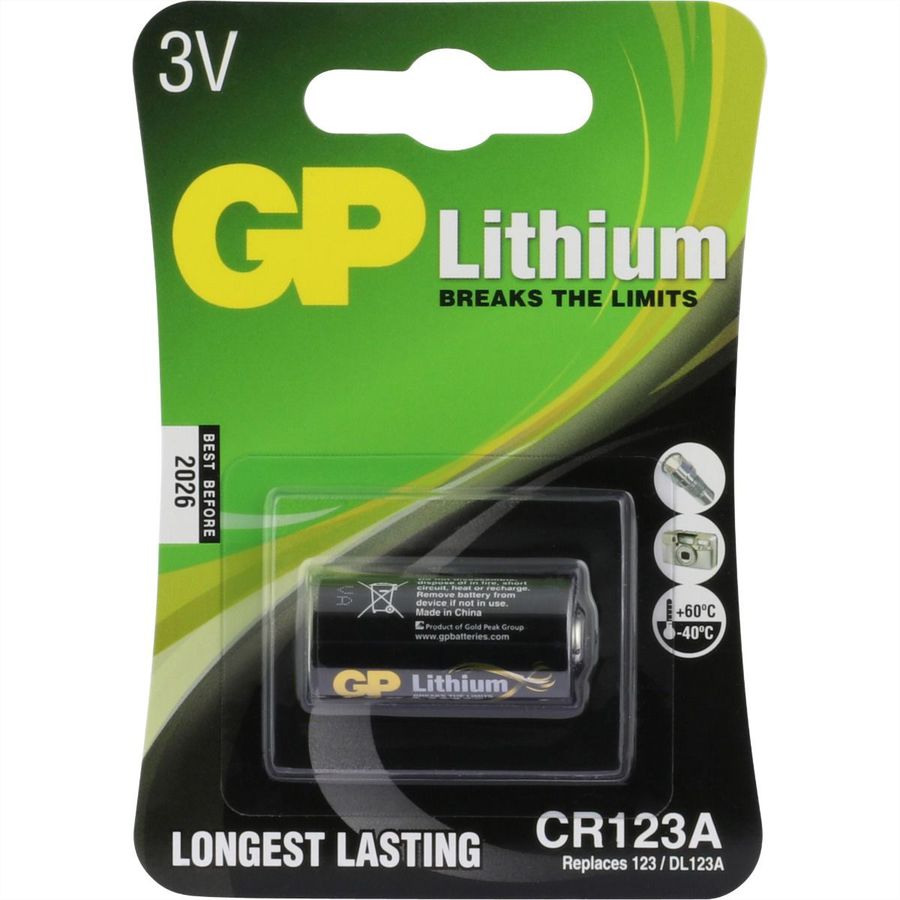 GP Batteries Lithium CR123A 1er Blister