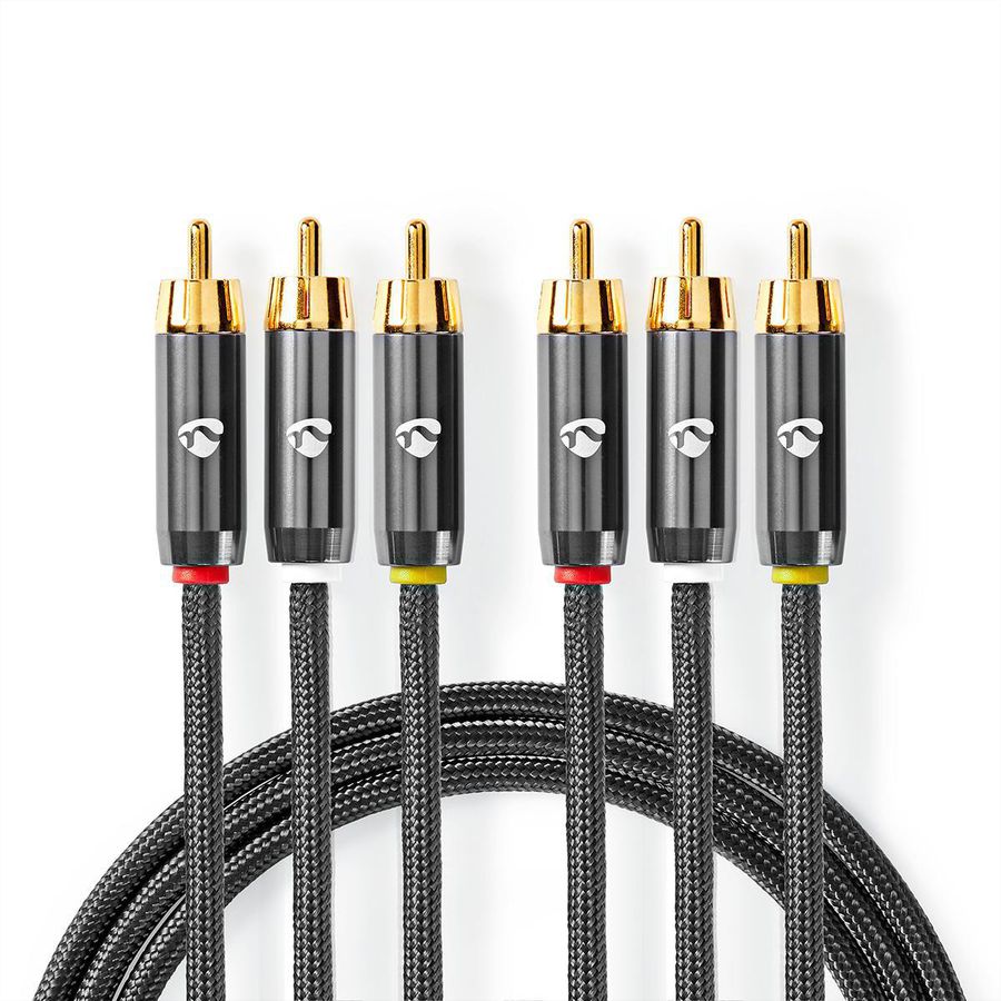 Nedis CROLINE Câble 3,5mm / 2x RCA M, 2 m
