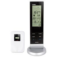 Alecto Wetterstation WS-1150 Schwarz-Silber, mit kabellosem Außensensor