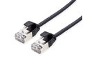 ROLINE Cordon DataCenter U/FTP Cat.6A (Classe EA), LSOH, slim, noir, 2 m