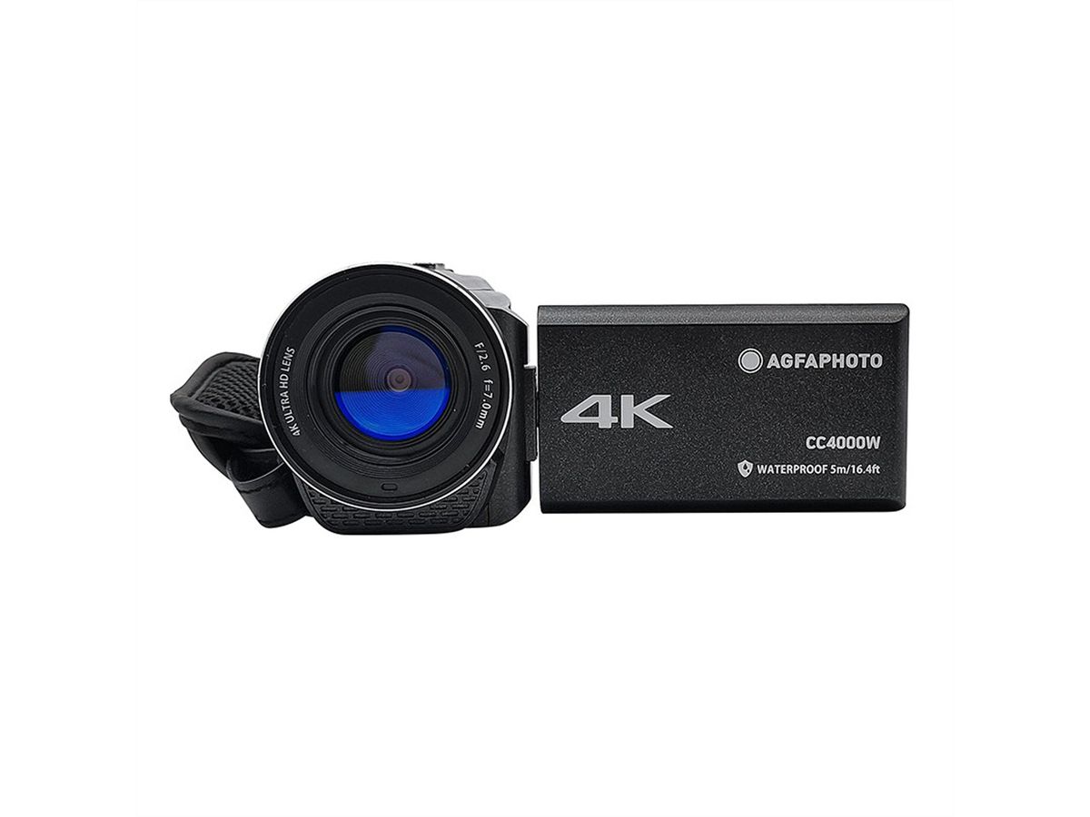Agfa 4K Waterproof Camcorder CC4000W, Black
