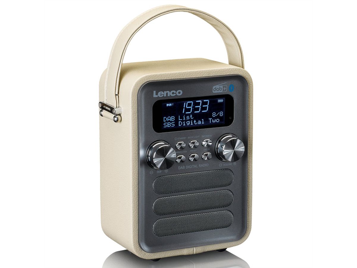 Lenco Radio DAB+ PDR-051TPSI, BT, USB, SD, RC, batterie rechargeable