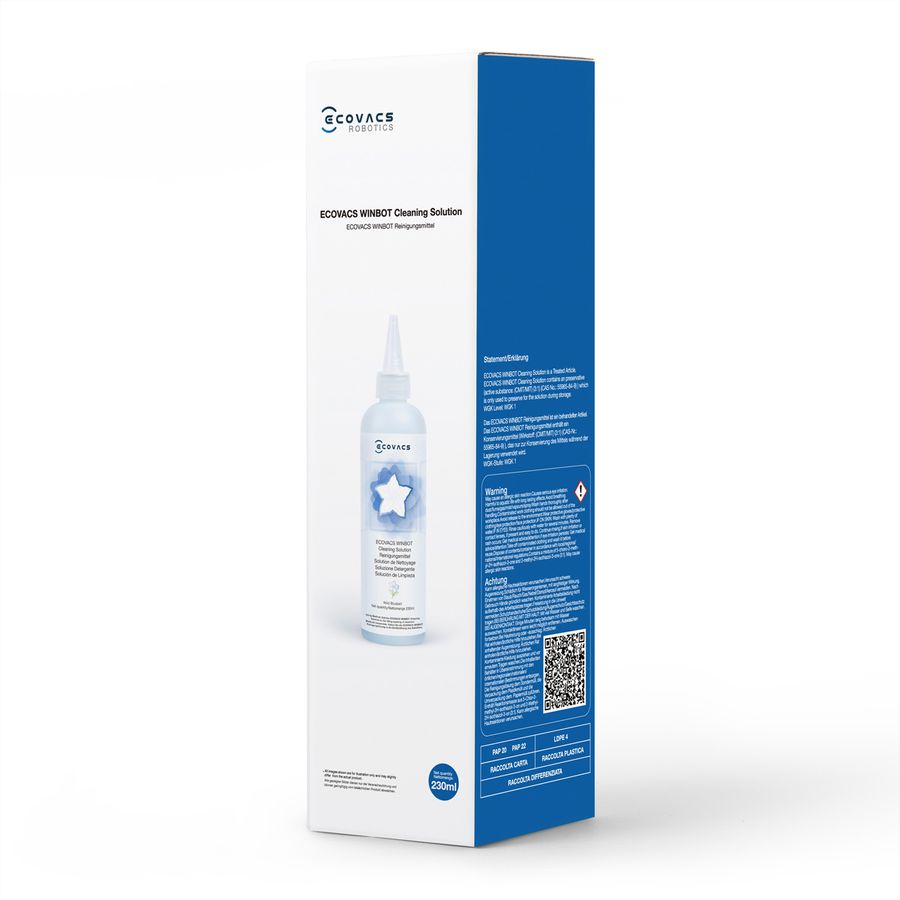 Ecovacs WINBOT Reinigungslösung 230ml, zu Winbots-Serie