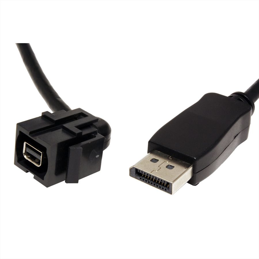 BACHMANN Keystone Mini Displayport/Displayport, noir