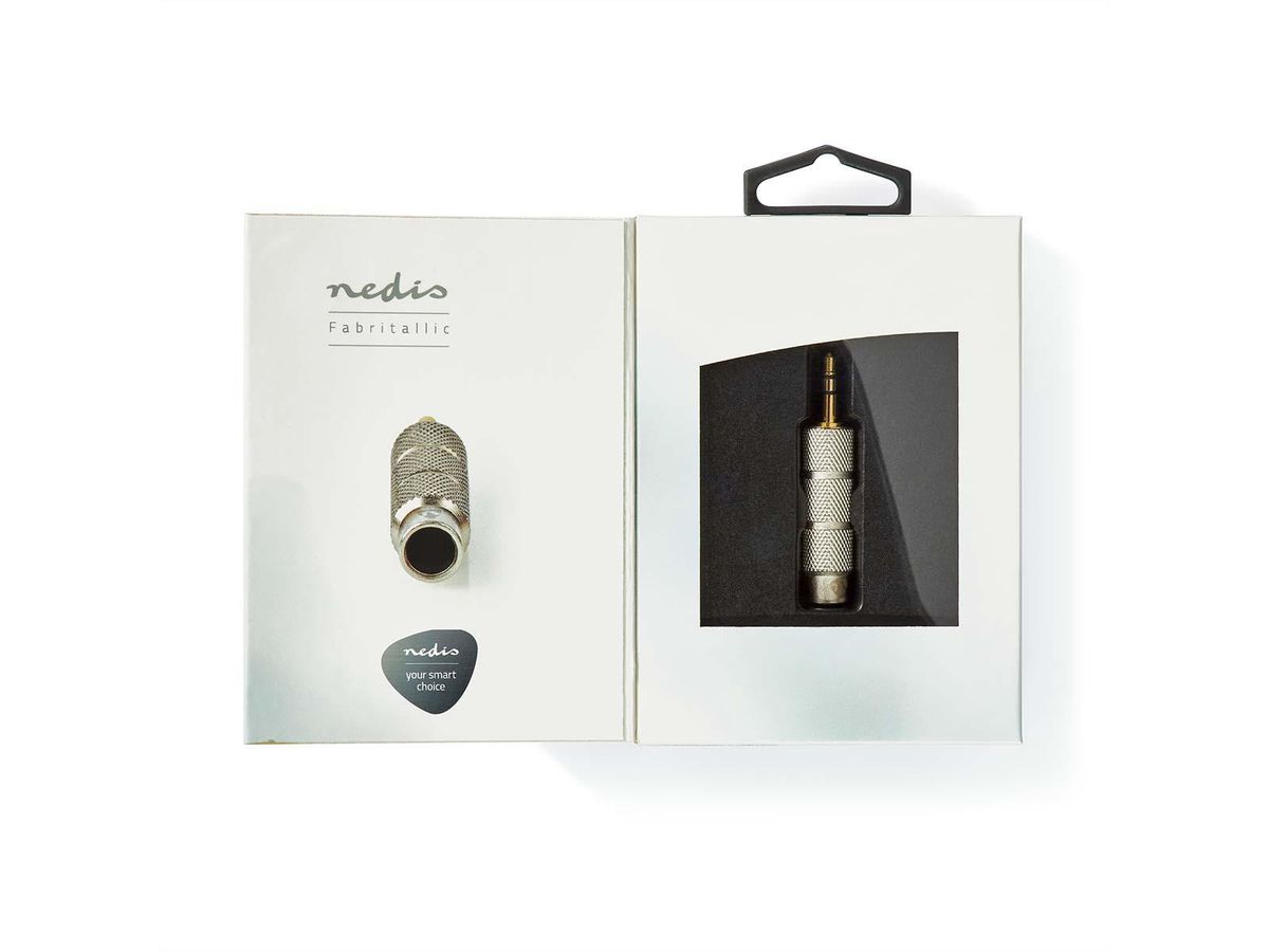 Nedis Stereo-Audio-Adapter 3.5mm ST zu 6.35mm BU