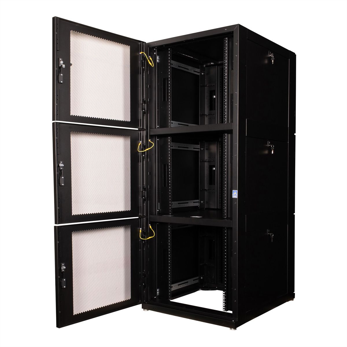 ROLINE Armoire de colocation 45U 800x1000mm, 3 compartiments, noir