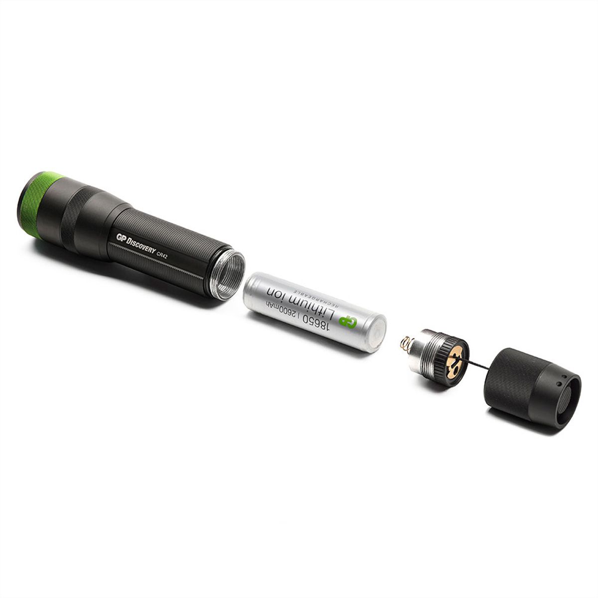 GP Discovery Lampe torche CR42, 40-1000lm, 170m de portée, 40 h, IPX4