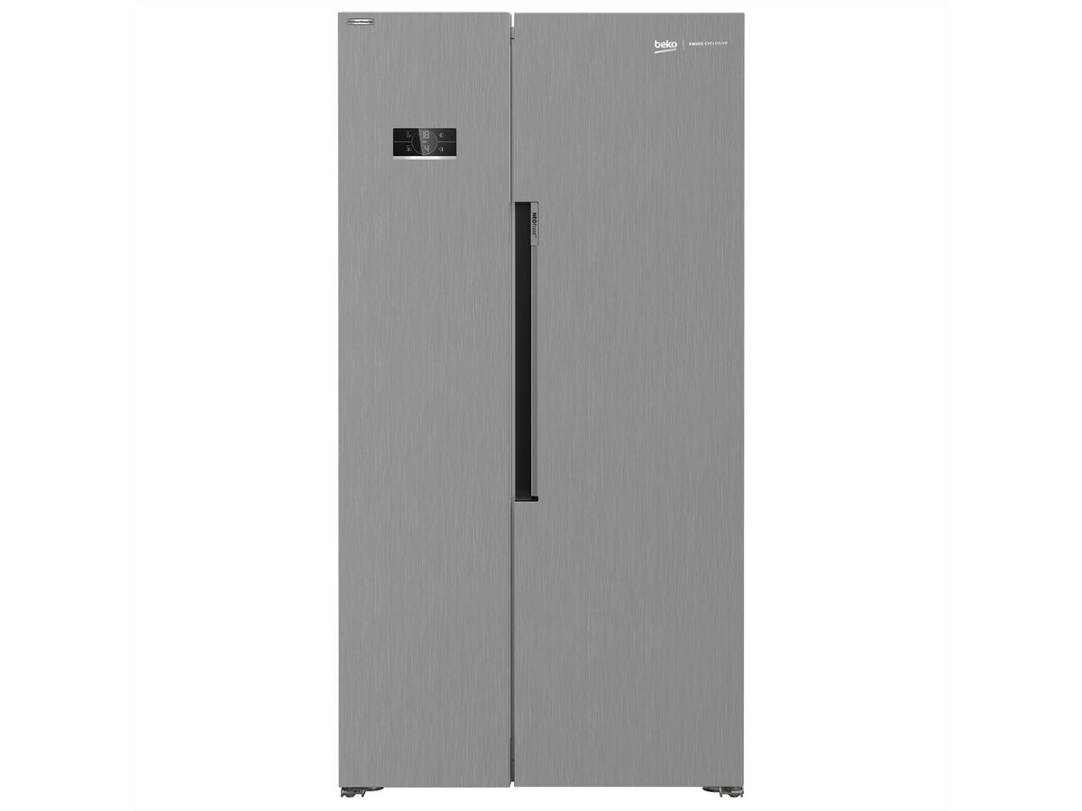 Beko Side by Side GN163140PTCHN, 558l, No Frost, silber, ohne Wasser/IceMaker