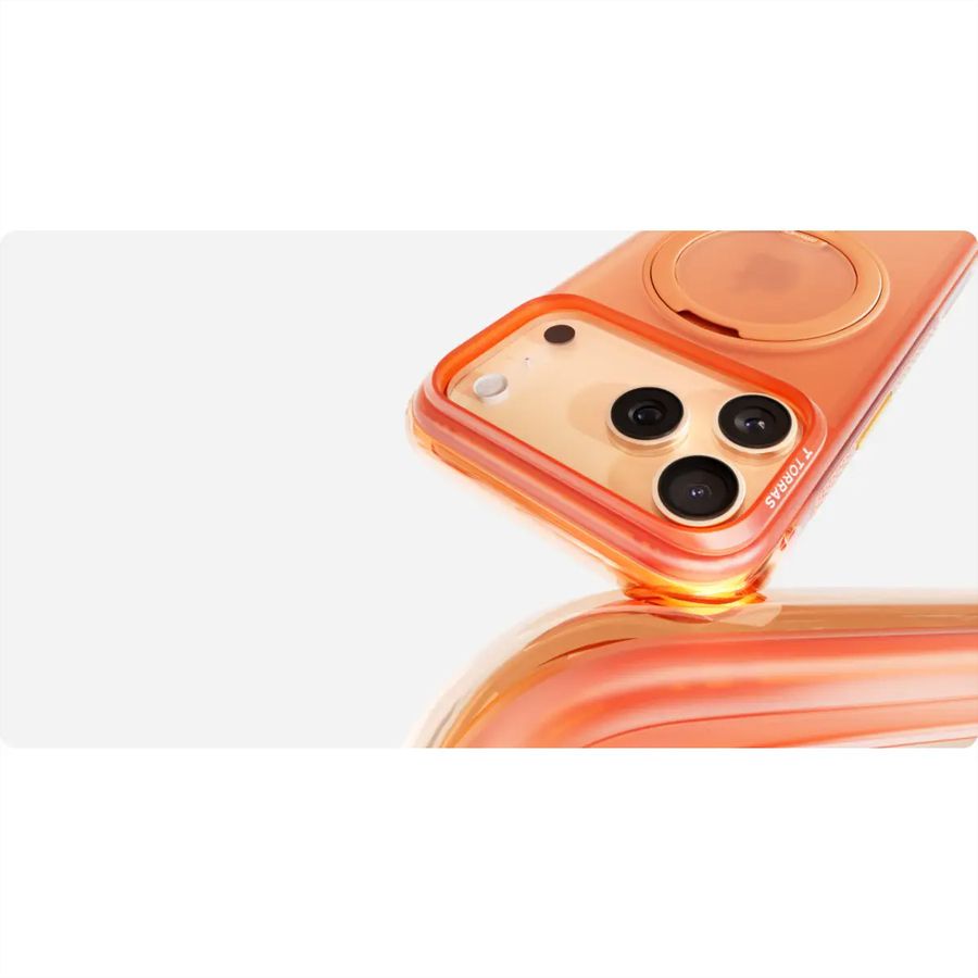 Torras Ostand O3 Air Case, iPhone 17 Pro, orange
