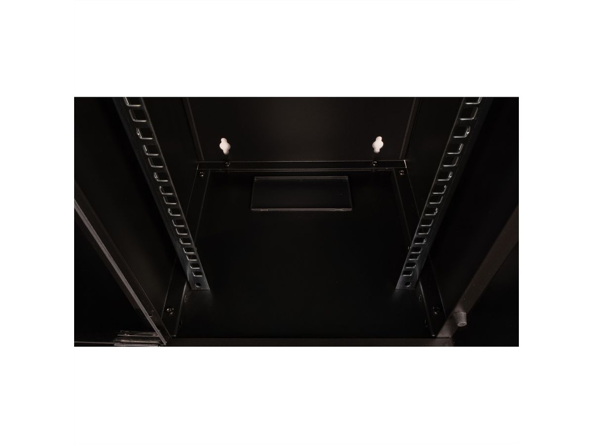 ROLINE 10-Zoll Wandgehäuse 12 HE, 312x300 BxT schwarz