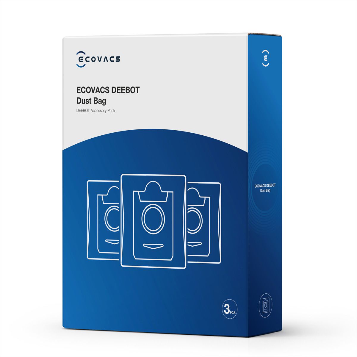 Ecovacs sac à poussière pack de 3 , pour X1+& T10+, Deebot, 2.5L