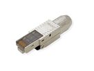 ROLINE feldkonfektionierbarer RJ-45 Stecker Cat.6A (Class EA), STP, silberfarben