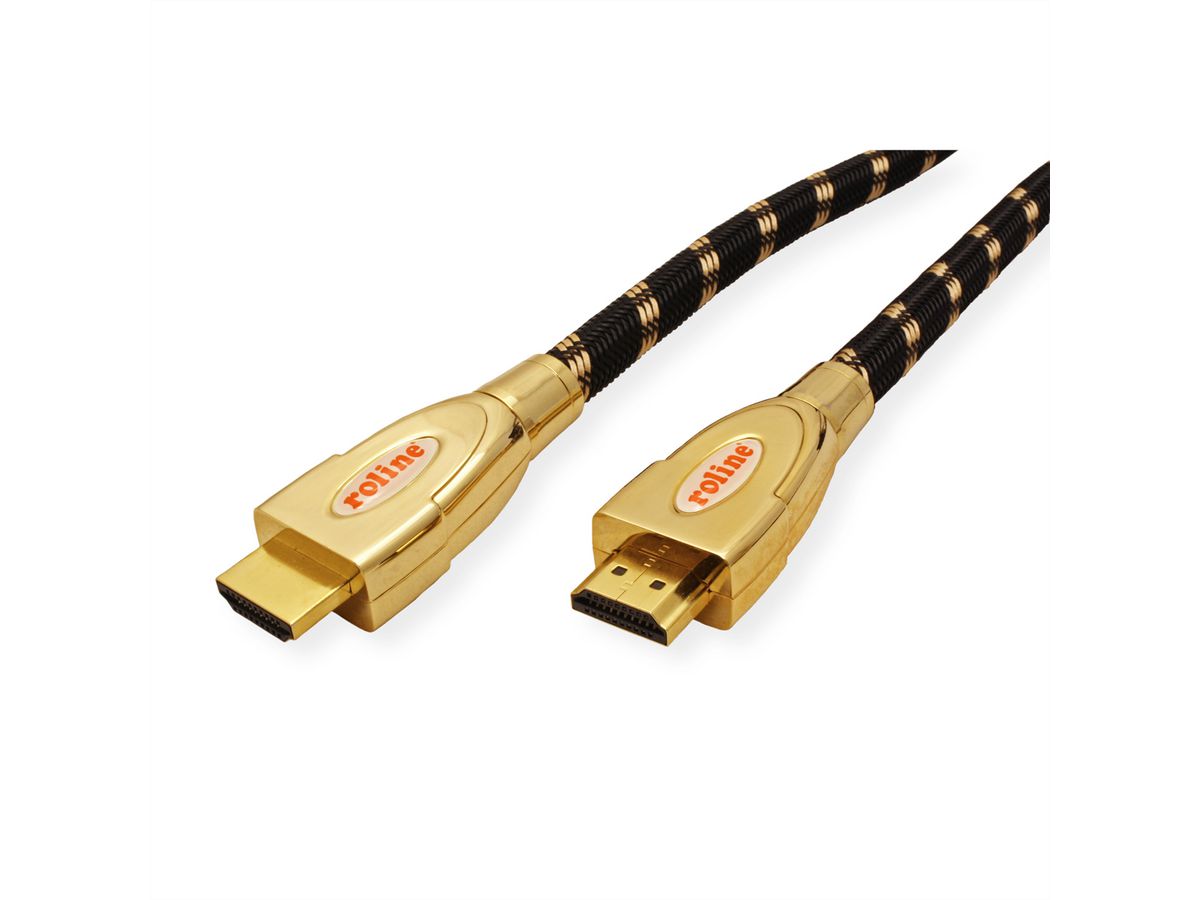 ROLINE GOLD Câble HDMI Ultra HD avec Ethernet, M/M, 1,5 m