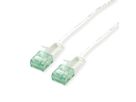ROLINE RM Cordon Data Center UTP Cat.6A (Classe EA), slim, blanc, 0,3 m