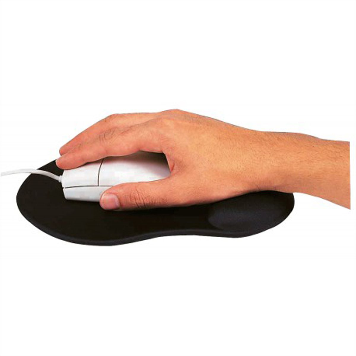 Tapis de souris T'NB Ergo Design ergonomique avec insert gel, noir - COOL AG