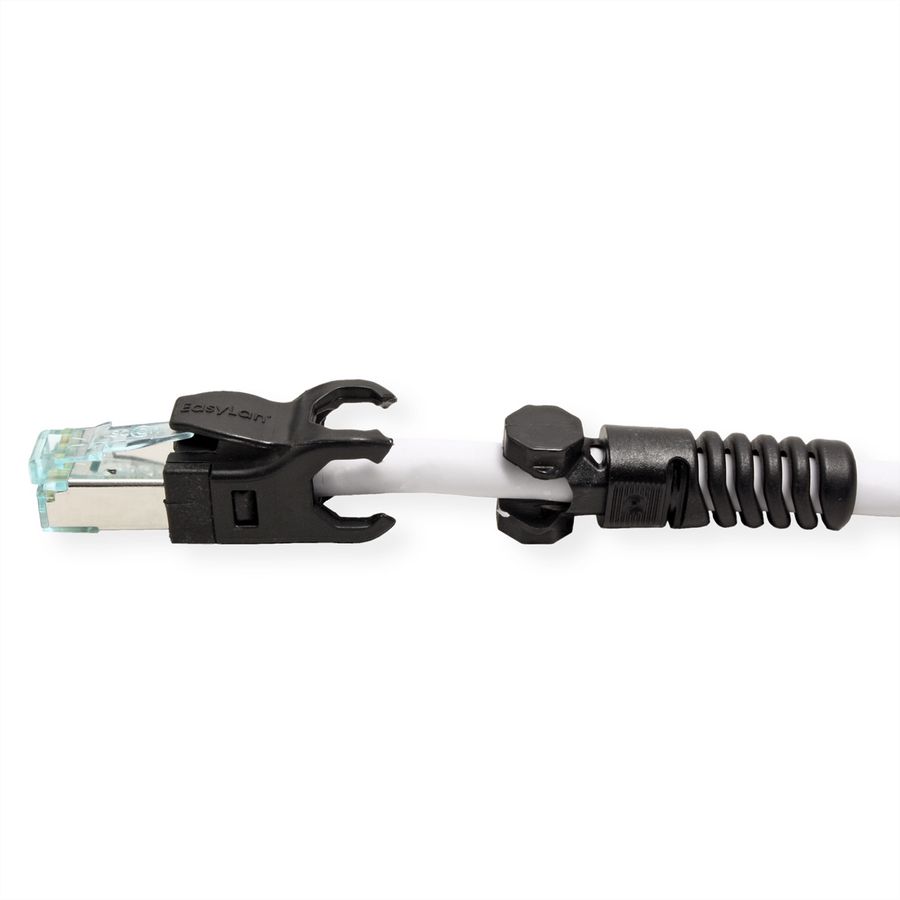 EasyLan VarioBoot Patchkabel Cat.6A, S/FTP, grau, 2 m