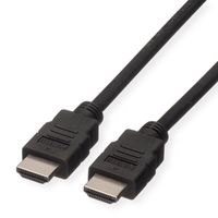 ROLINE GREEN Câble HDMI High Speed avec Ethernet, TPE, noir, 1 m