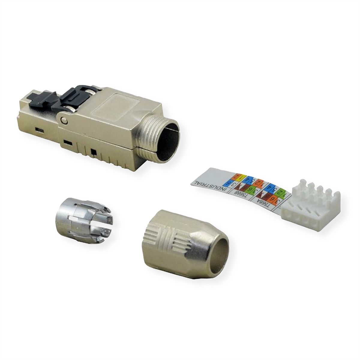 ROLINE Connecteur RJ-45 à confectionner Cat.6A (Classe EA), STP, argent