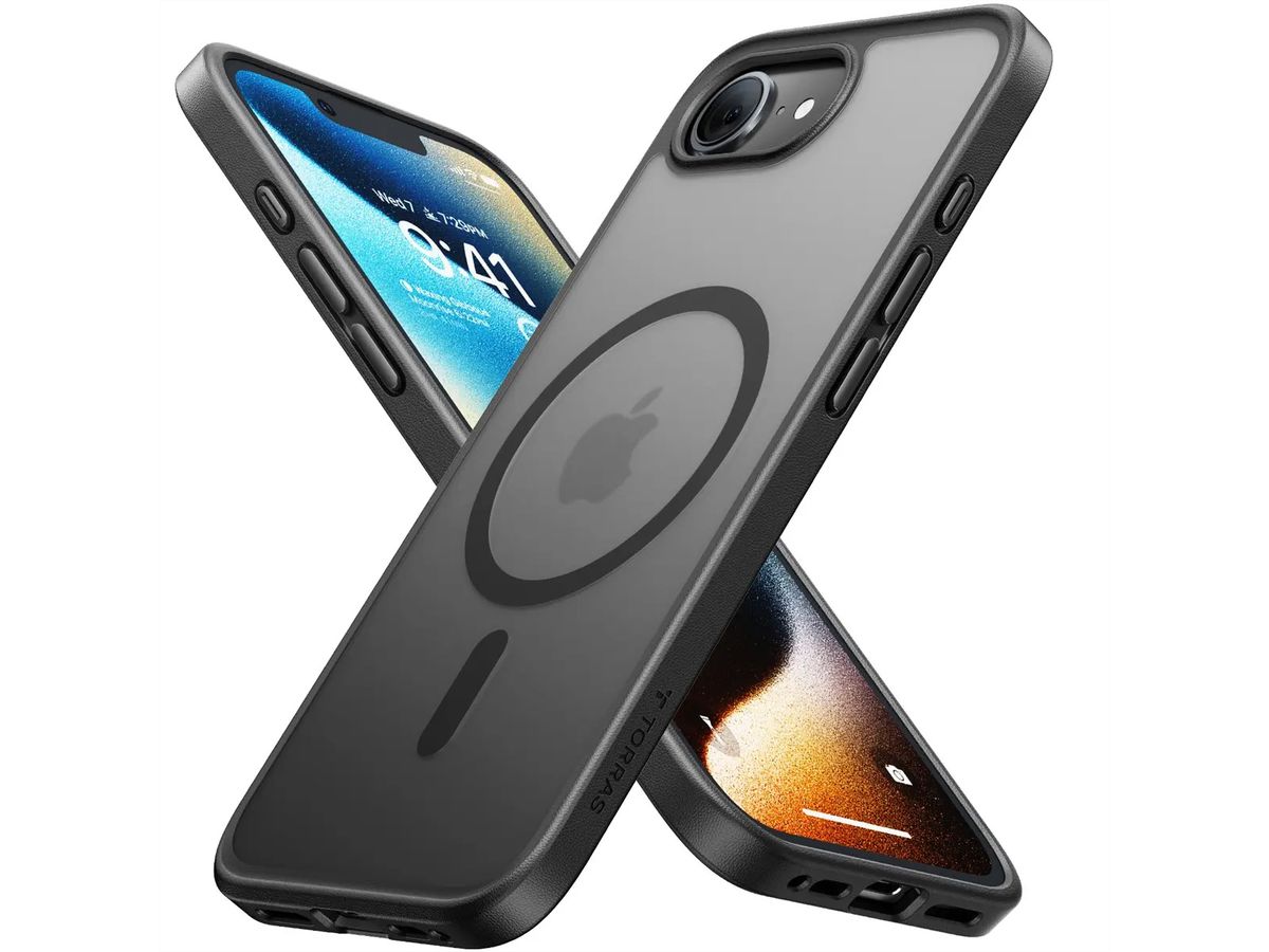 Torras Guadrian Case, iPhone 16e, MagSafe, noir