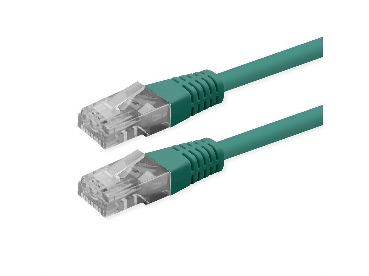 ROLINE Cordon Cat.6 (Classe E), UTP, PoE, vert, 2 m