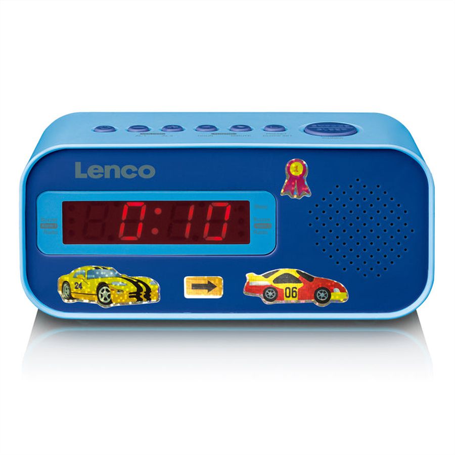 Lenco Radiowecker CR-205 blau, LED-Display, Weckfunktion, Sleeptimer